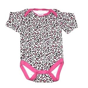 Baby gear 0-3 months girls cheetah print onesie
